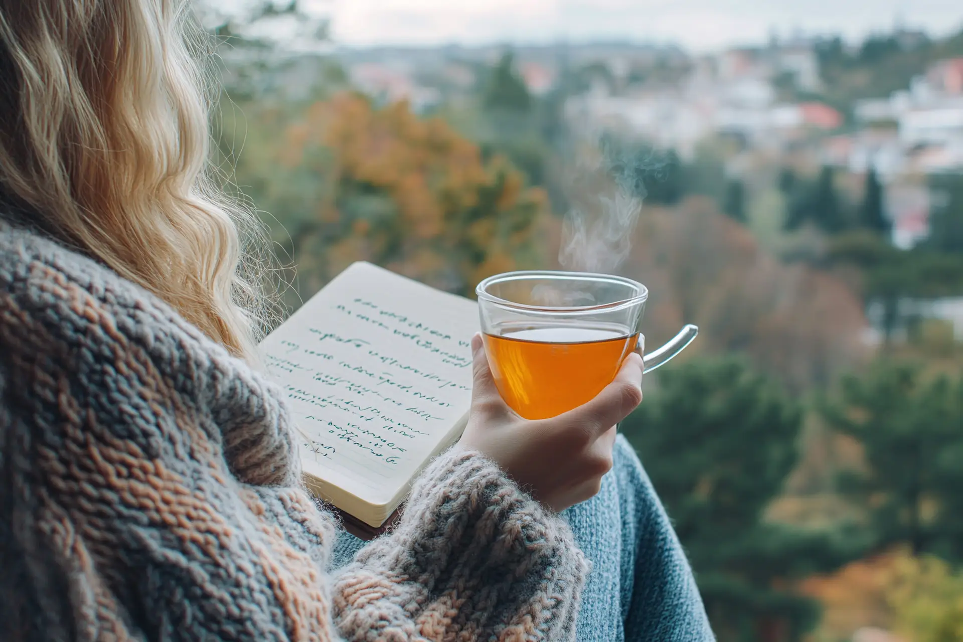 woman relaxing during her solo trip