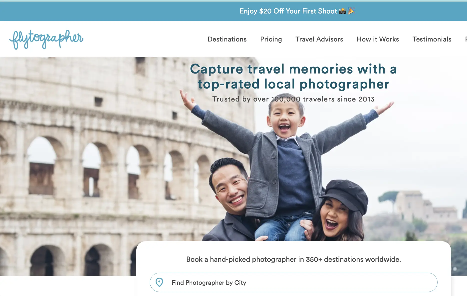 Flytographer find a local photographer