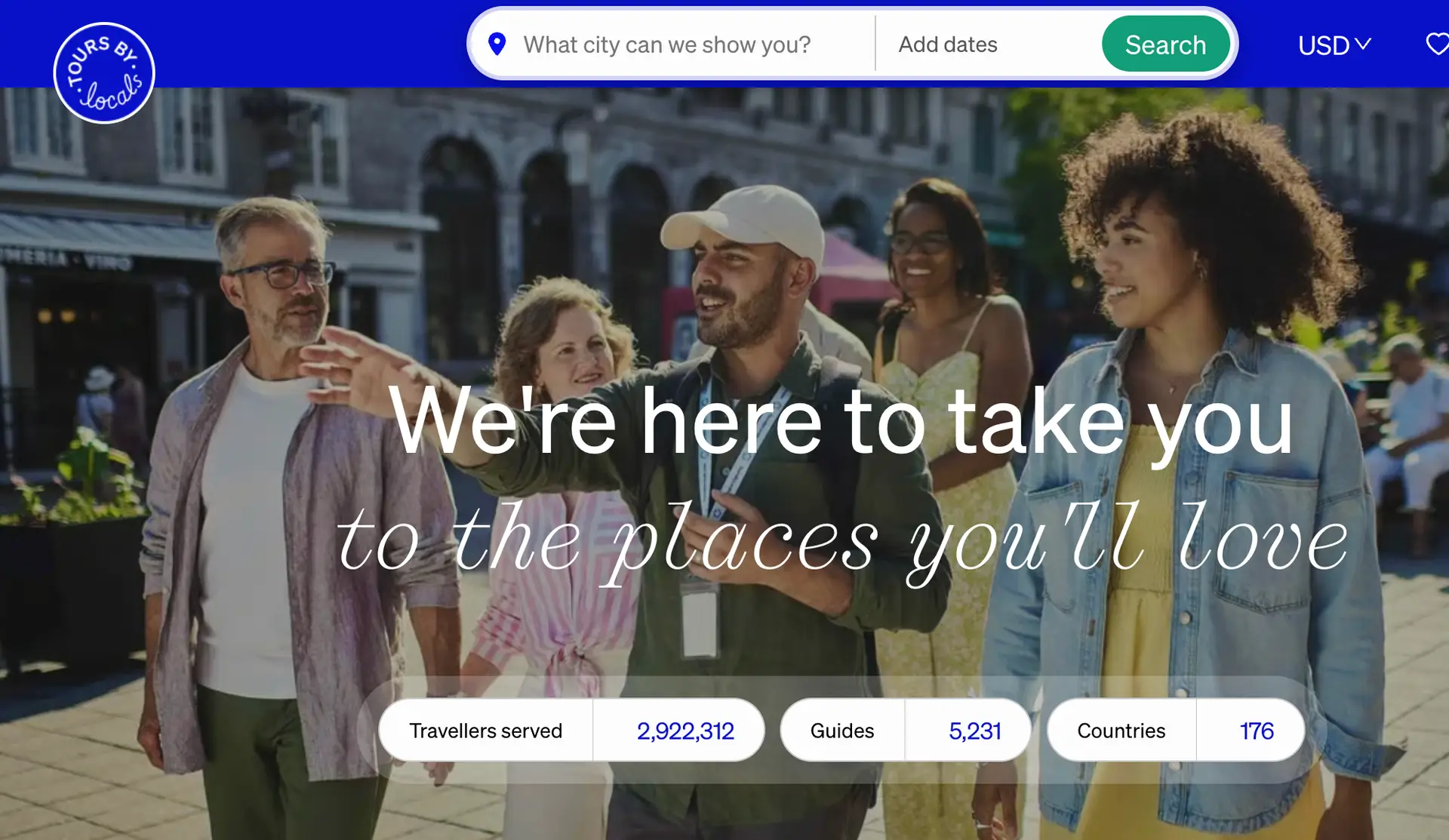 Tours by Locals website