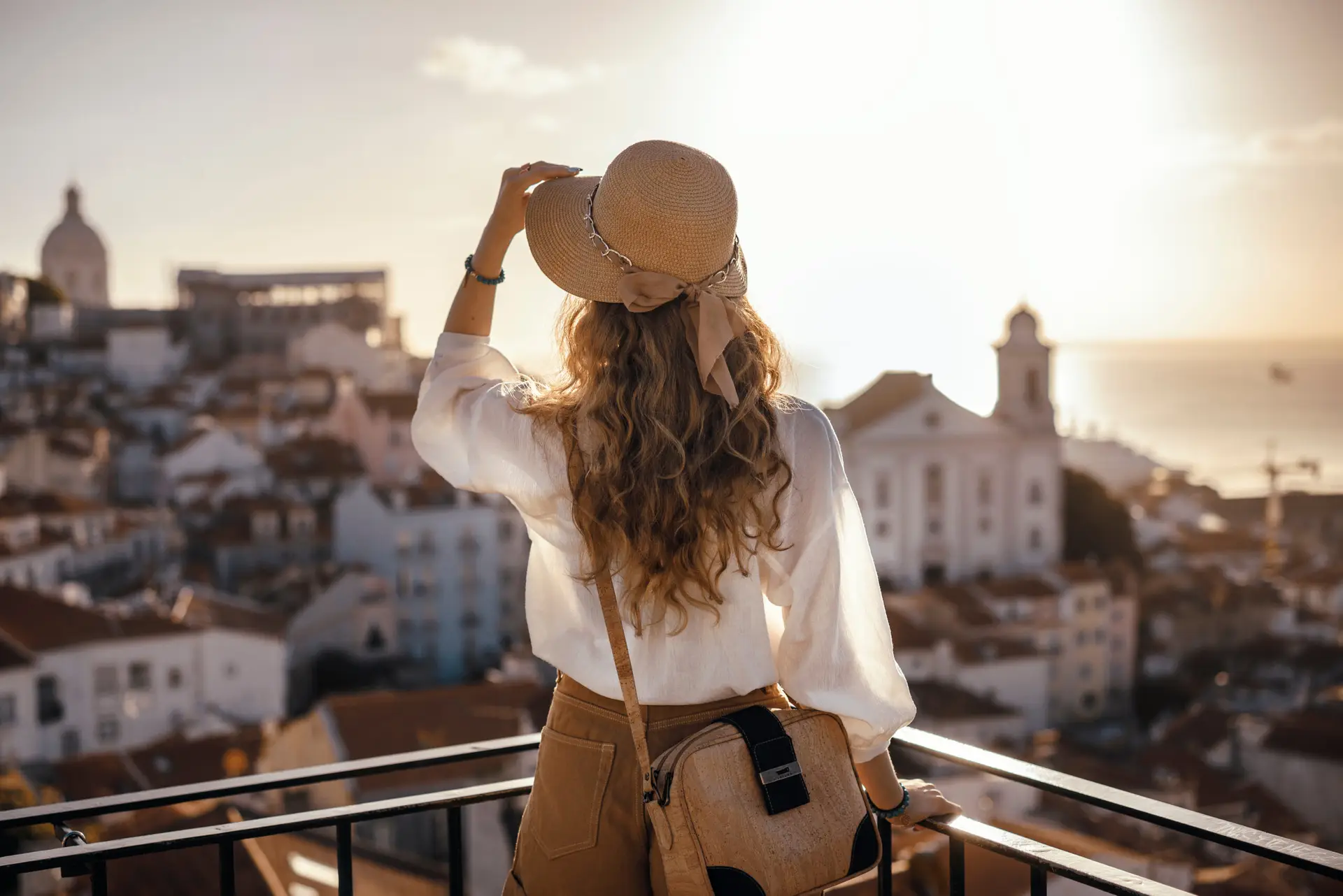 Staring over Europe, solo female traveler