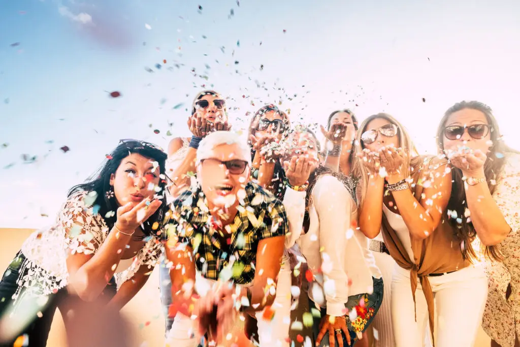 women birthday trip celebration