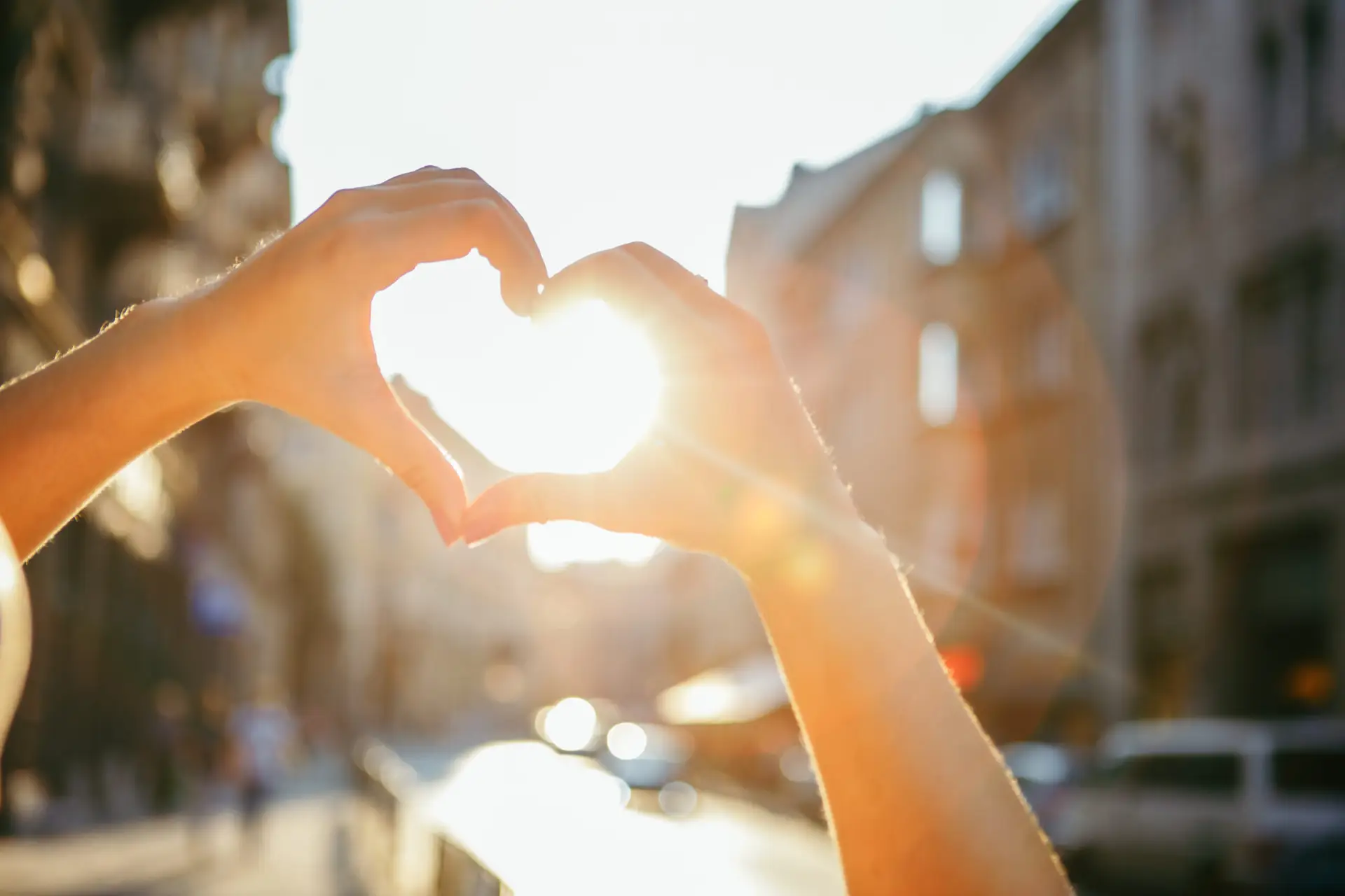 heart hands that love travel